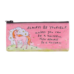 Blue Q Pencil Case Always be a Unicorn