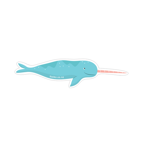 Iko Iko Fun Size Sticker Narwhal