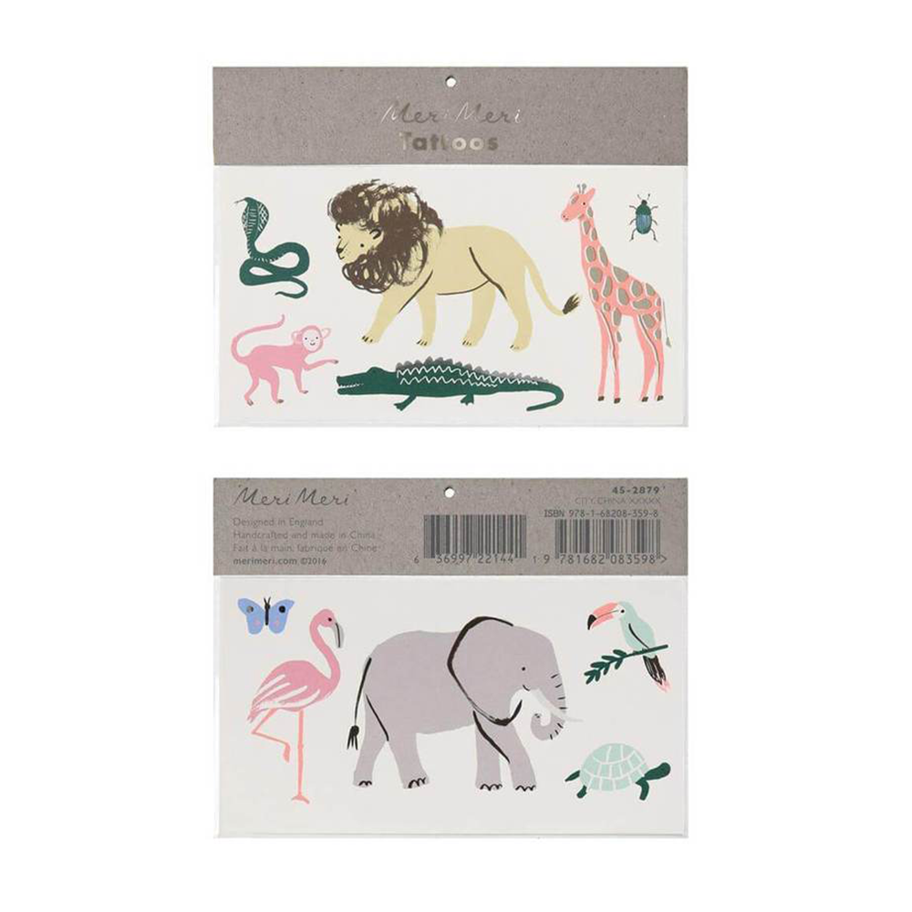 Meri Meri Tattoos Safari Trek