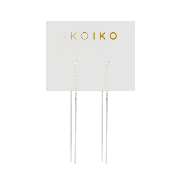 Iko Iko Earrings Thread Flat Bar