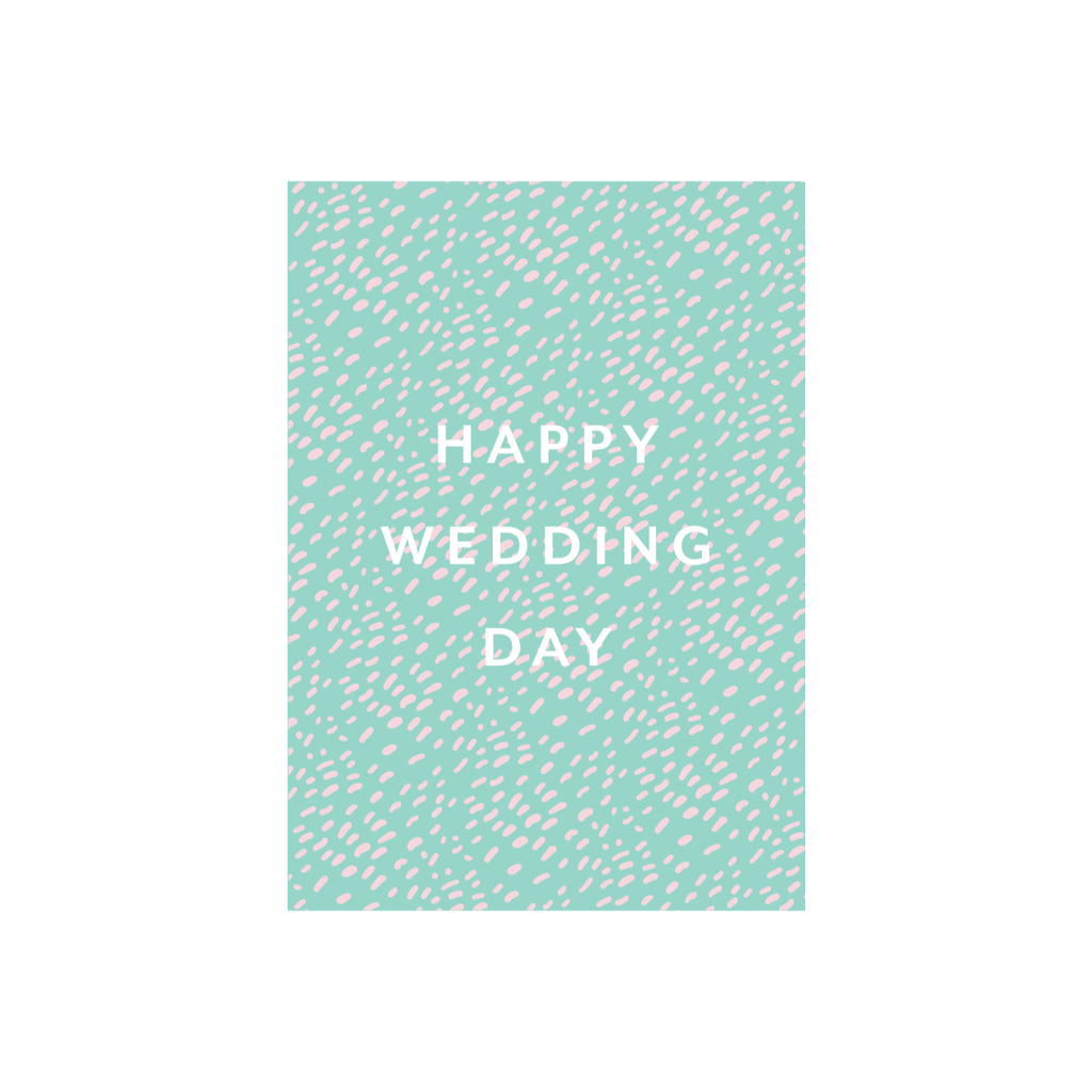 Iko Iko Pattern Card Happy Wedding Day
