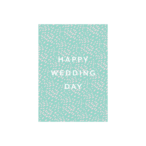Iko Iko Pattern Card Happy Wedding Day