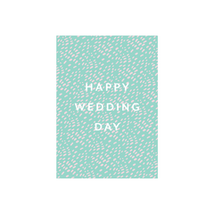 Iko Iko Pattern Card Happy Wedding Day
