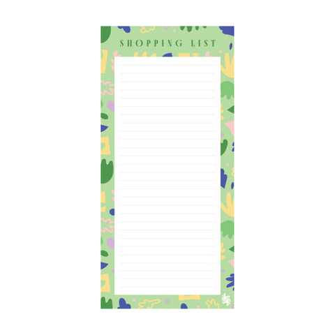 Iko Iko Shopping List Abstract Leaf Light Green