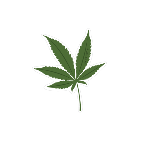 Iko Iko Fun Size Sticker Weed Leaf