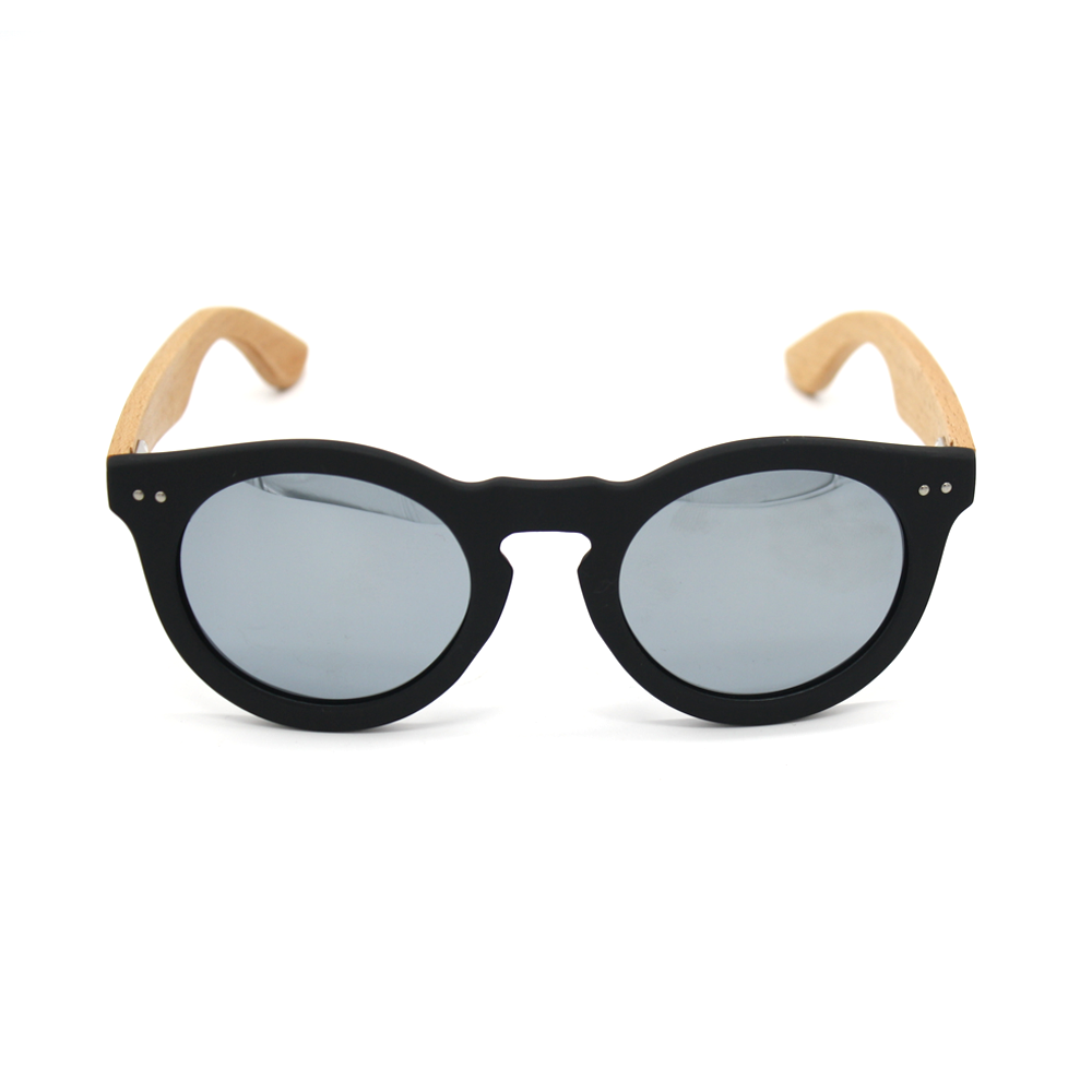 Moana Road Sunnies Grace Kelly Black with Silver Reflective Lens