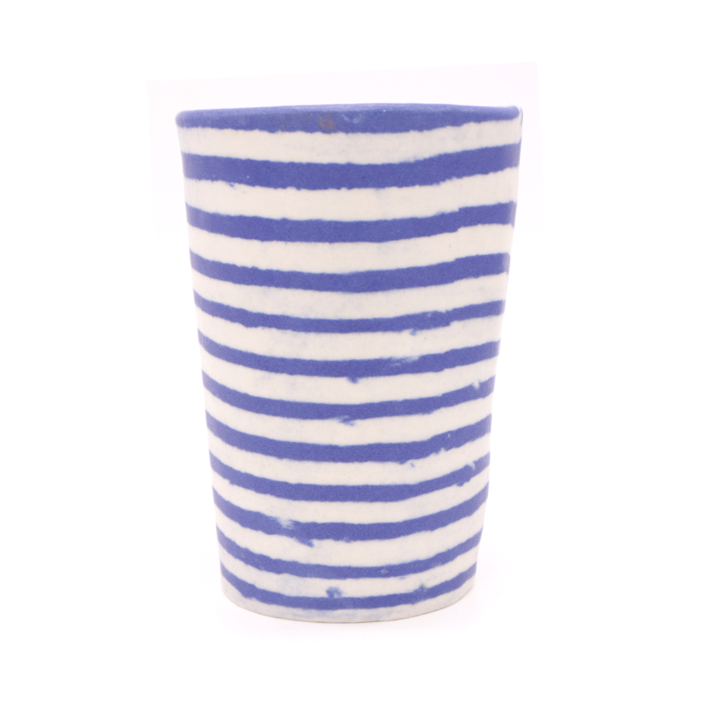 Mystery Creek Nerikomi Tumbler Blue Stripe