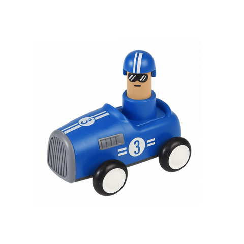 Rex LondonLondonPush Down Action Racing Car Blue