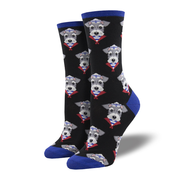 Socksmith Socks Women's Snazzy Schnauzer Black