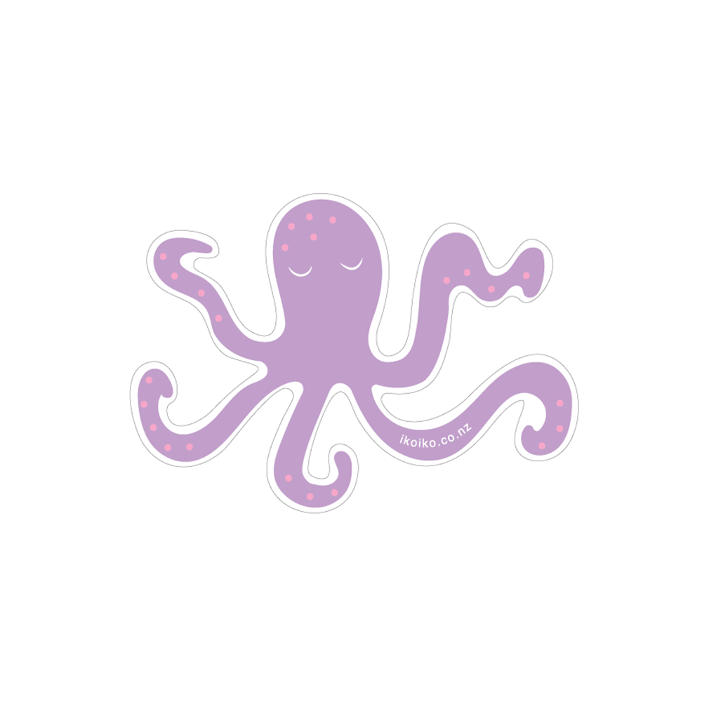 Iko Iko Fun Size Sticker Octopus