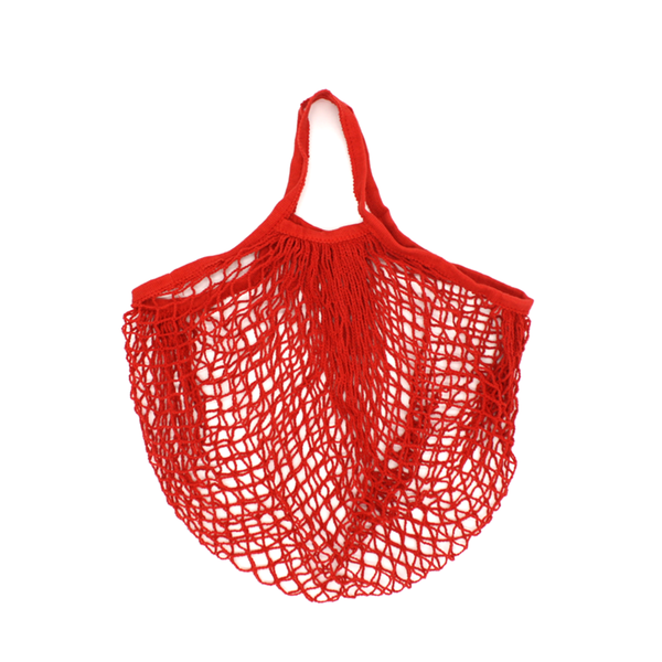Iko Iko String Cotton Shopping Bag Red