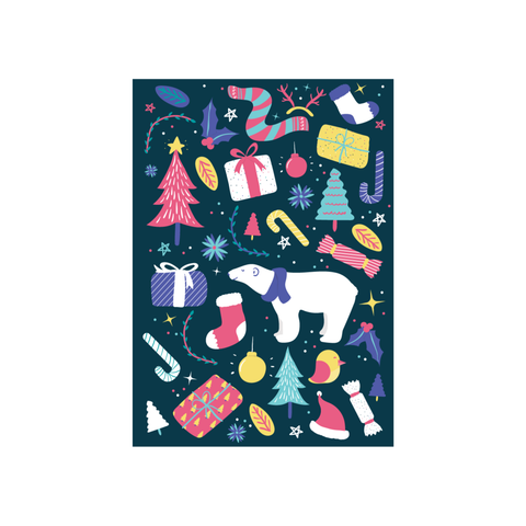 Iko Iko Christmas Card Polar Bear