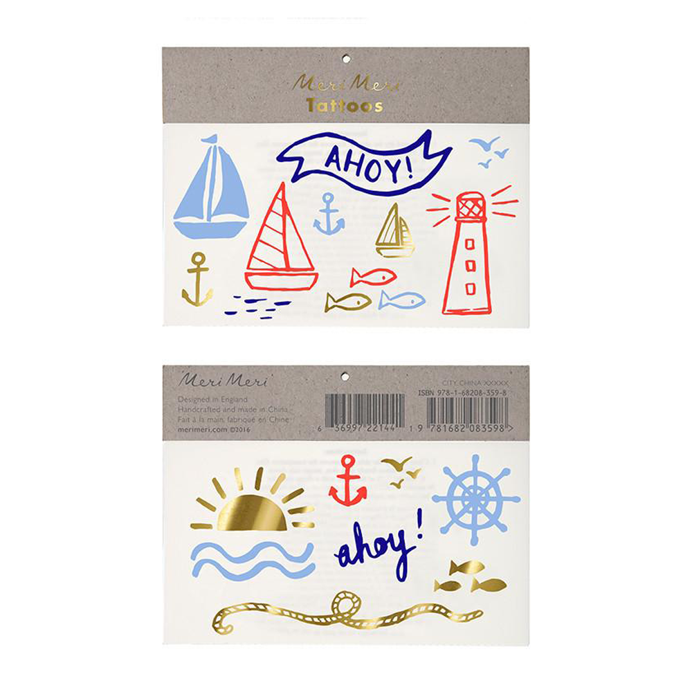 Meri Meri Tattoos Nautical