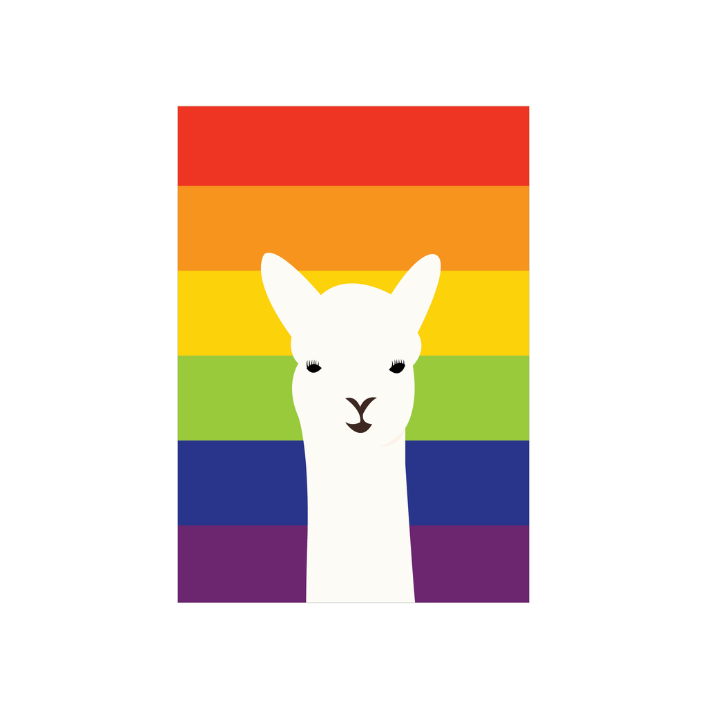 Alice Berry X Iko Iko Card Rainbow Llama