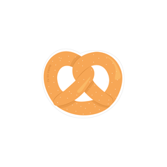 Iko Iko Fun Size Sticker Pretzel