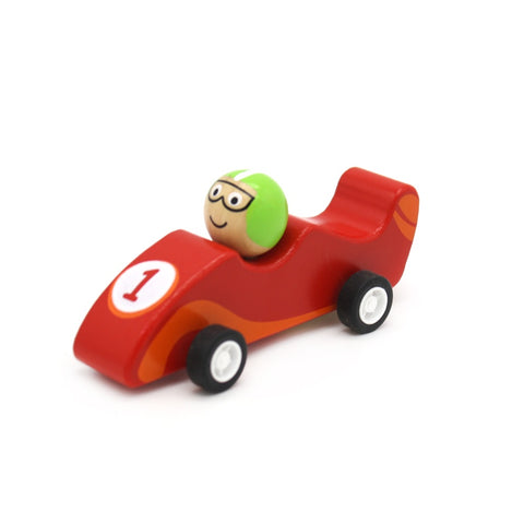 Wooden Pull Back Racer Assorted