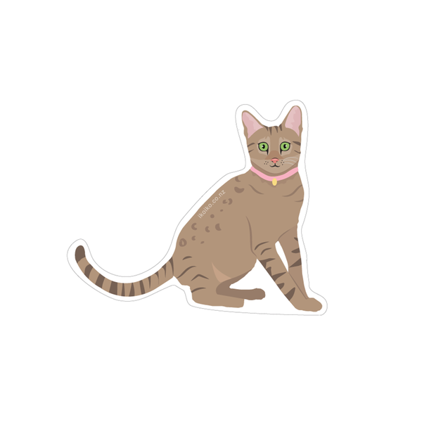 Iko Iko Fun Size Sticker Cat Tabby