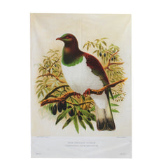 New Zealand Retro Tea Towel Wood Pigeon