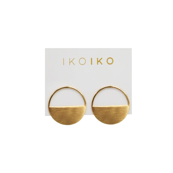 Iko Iko Studs Circle Half Open Matt