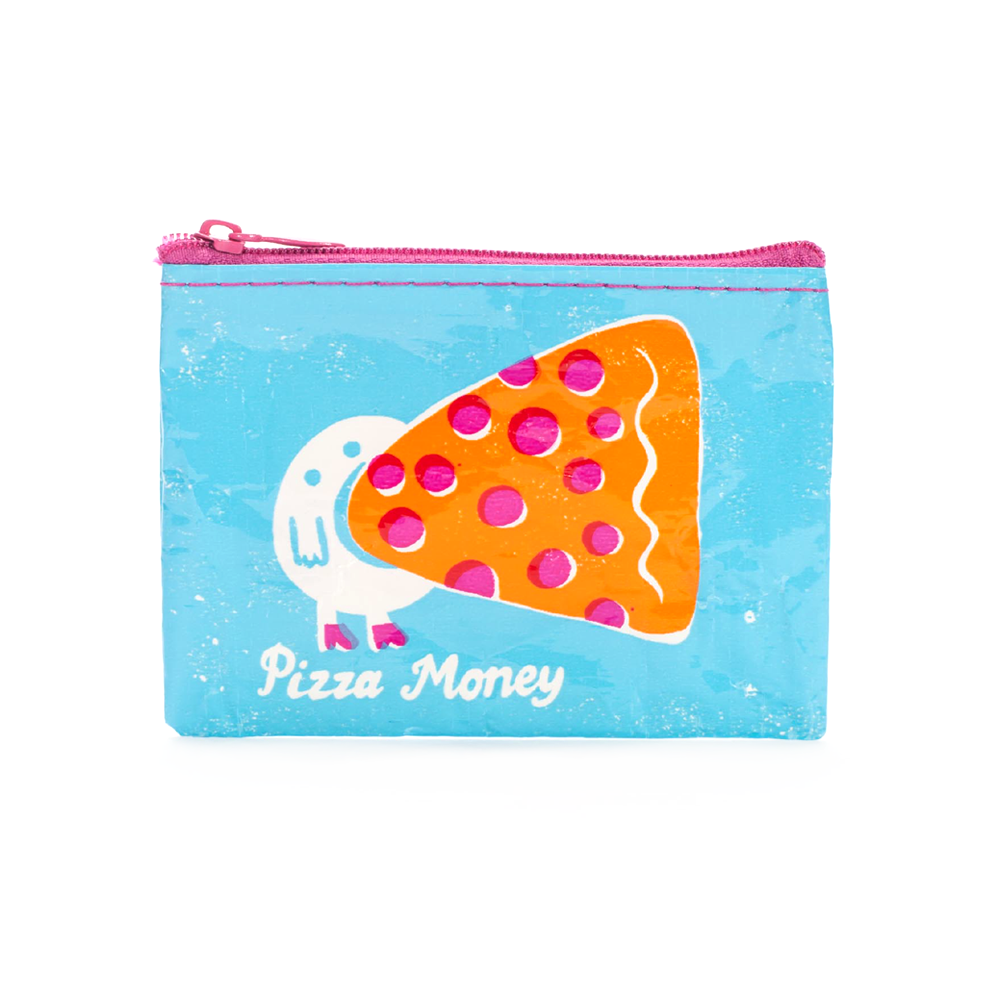 Blue Q Coin Purse Pizza Money