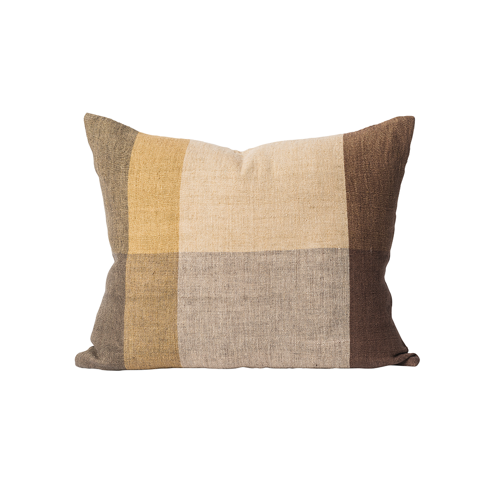 Citta Morandi Handwoven Linen Cushion Cover Sultana Multicoloured