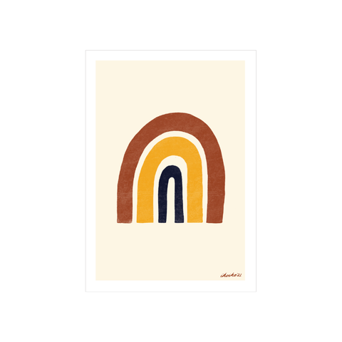 Iko Iko A4 Art Print Talula Rainbow