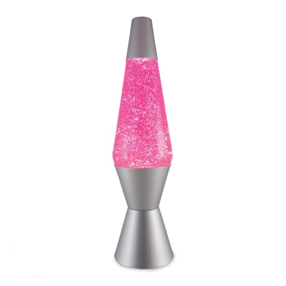 Diamond Glitter Lamp Silver Pink