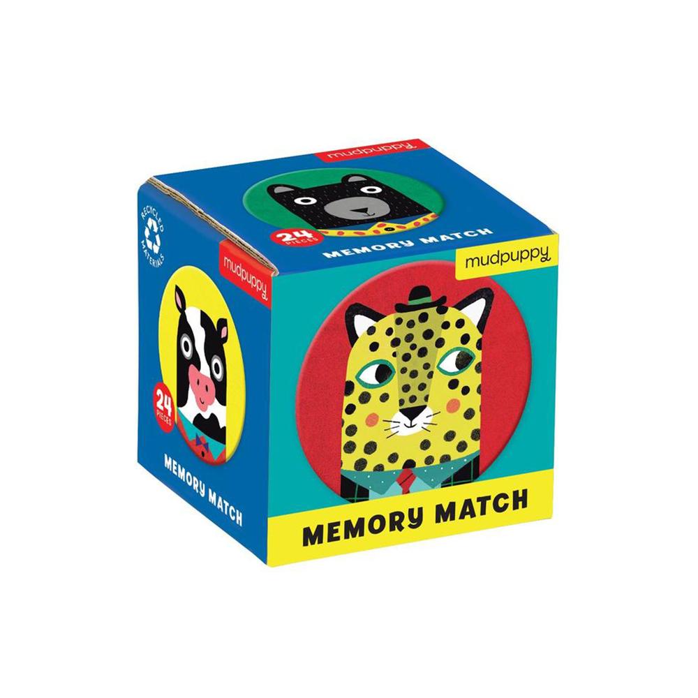 Mudpuppy Mini Memory Match Game Animal Friends