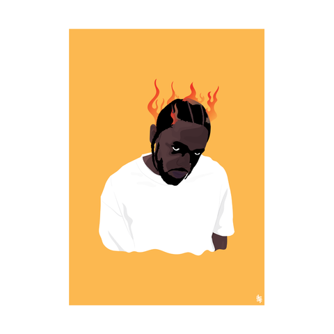 Iko Iko A2 Pop Culture Poster Flames