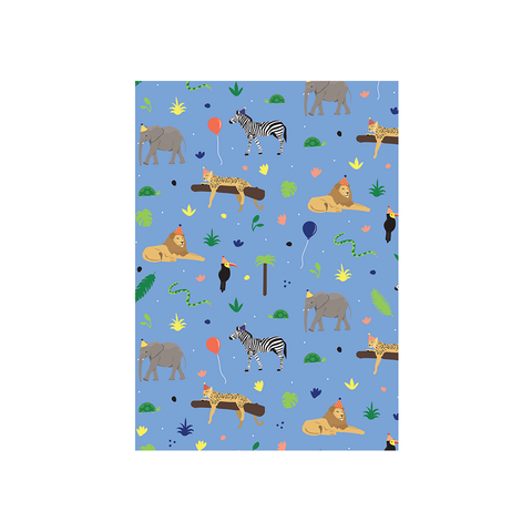 Iko Iko Animal Pattern Card Birthday Safari