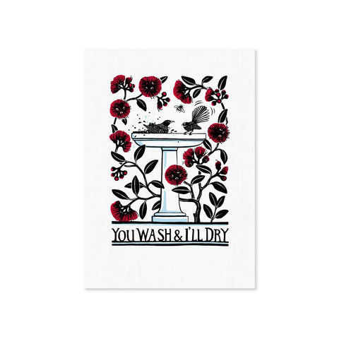 Wolfkamp and Stone Tea Towel Wash Day