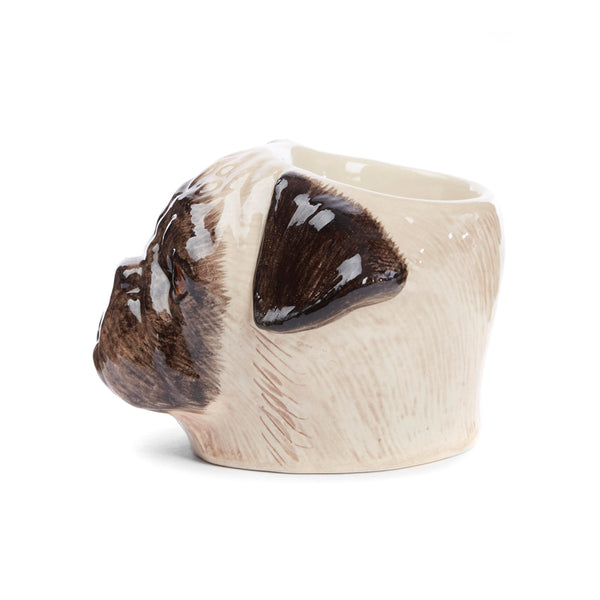 Quail Fawn Pug Face Egg Cup