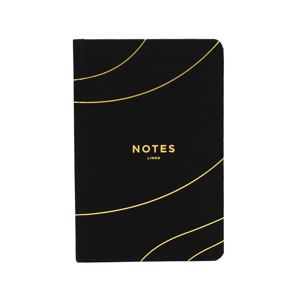 Frank A5 Hard Cover Lined Notebook Black
