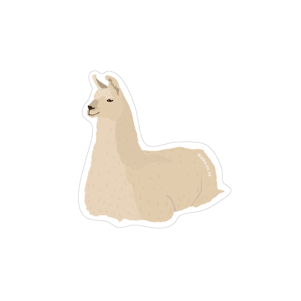 Iko Iko Fun Size Sticker Llama Sitting
