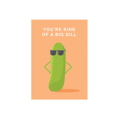 Iko Iko Cutie Food Pun Card Gherkin