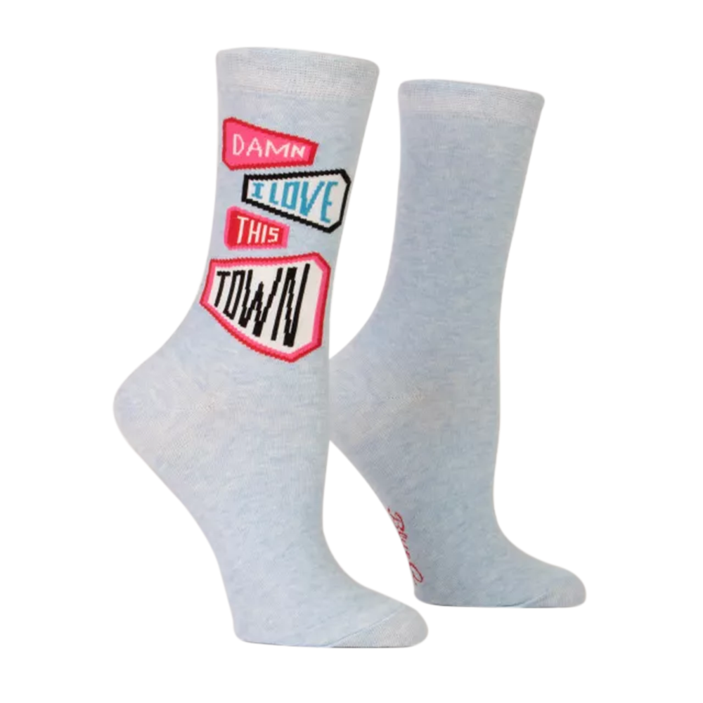 Blue Q Women's Socks I Love This Town