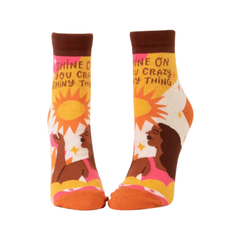Blue Q Women's Ankle Socks Shine On