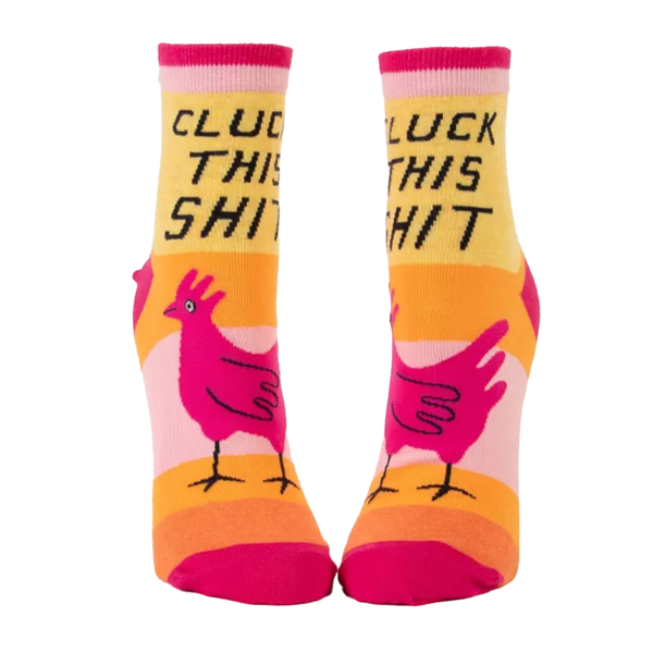 Blue Q Women's Ankle Socks Cluck This Shit