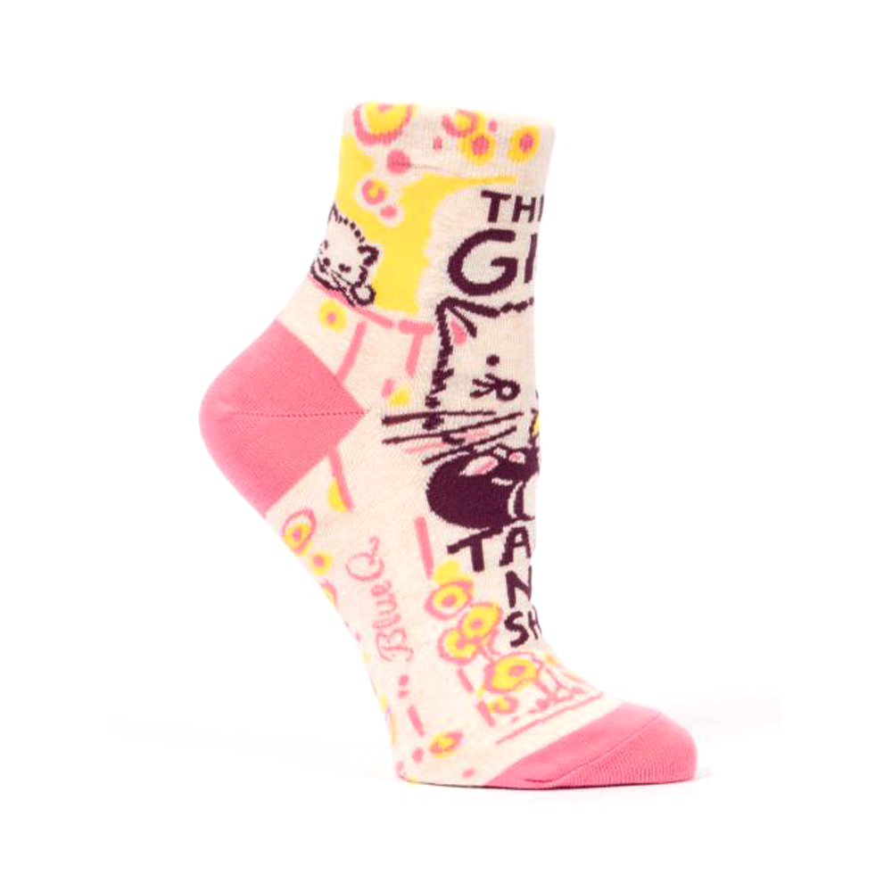 Blue Q Women's Ankle Socks Girl Takes No Sh*t