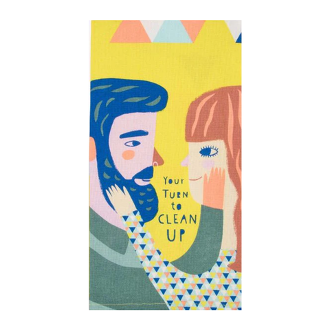 Blue Q Tea Towel Your Turn To Clean Up