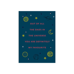 Iko Iko Patterned Card Dads in the Universe