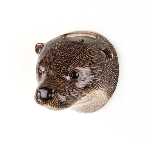 Quail Otter Wall Vase Small