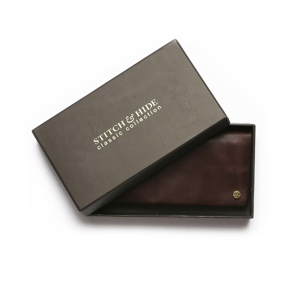 Stitch & Hide Leather Wallet Jesse Chocolate
