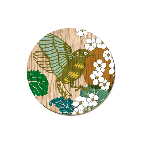 Screenprint Tauhou Waxeye Coaster