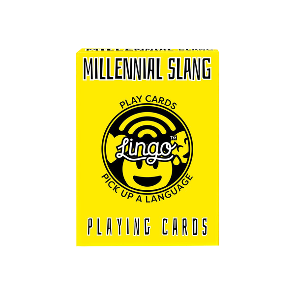 Lingo Millenials Slang Playing Cards