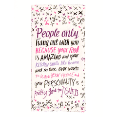 Blue Q Tea Towel Your Food is Amazing