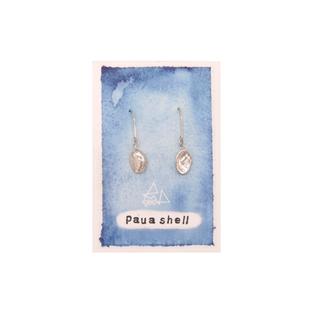 Geo Earrings Pāua Shell