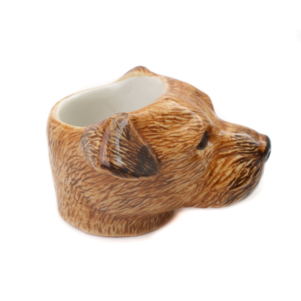 Quail Border Terrier Face Egg Cup