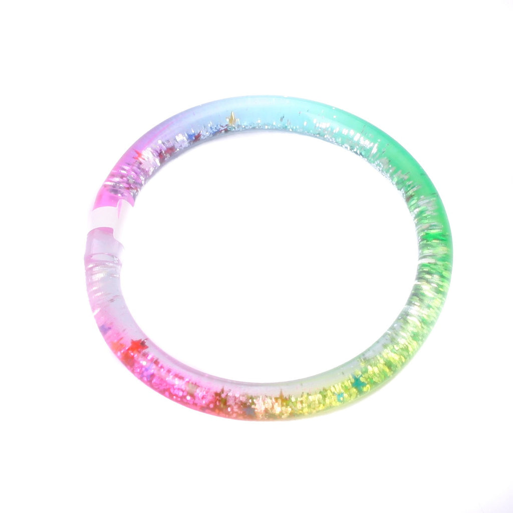 Rainbow Glitter Bangle