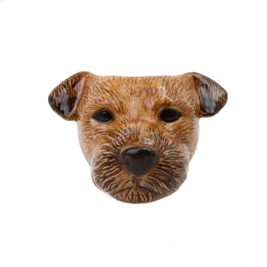 Quail Border Terrier Face Egg Cup